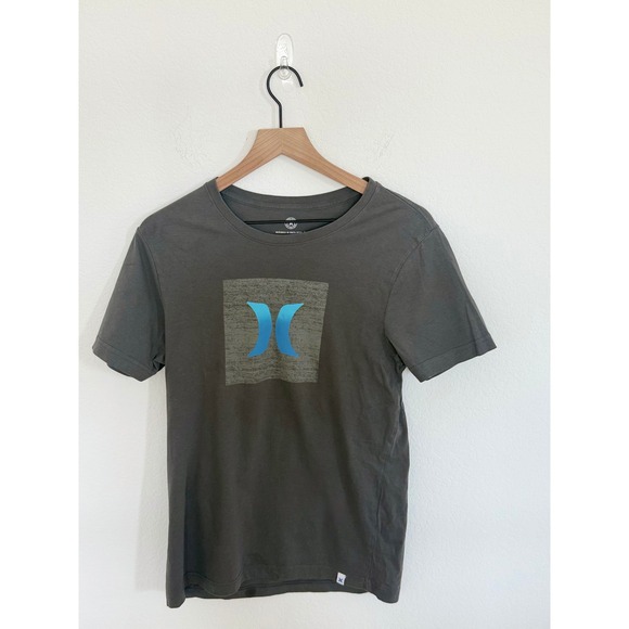 Hurley Other - Hurley Mens Graphic T-Shirt Charcoal Gray Blue Logo Short Sleeve Small